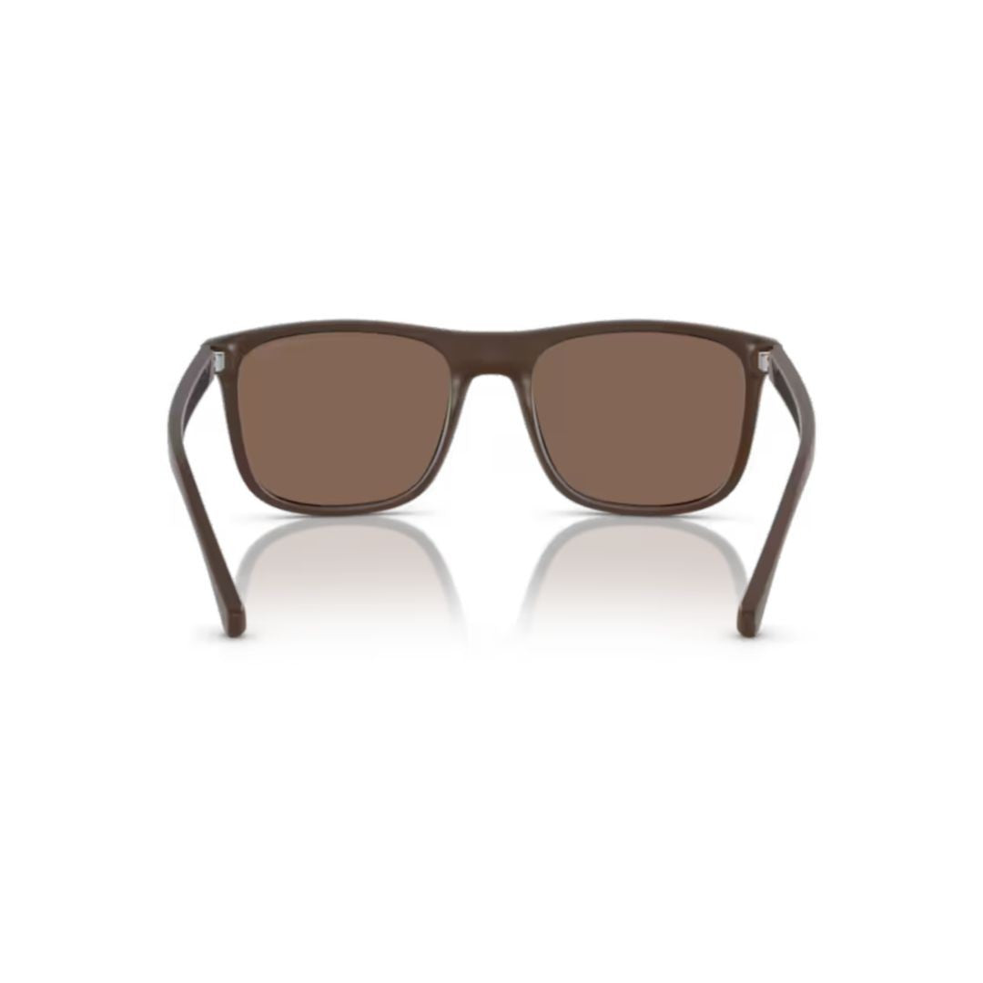 Emporio Armani 4129 Sole Rectangular Frame Sunglasses With Matte Finish