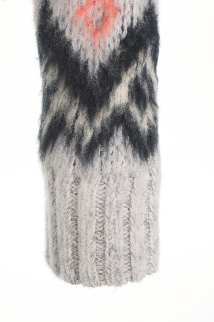 Roberto Collina Norwegian-Patterned Knit Sweater With Ribbed Trim