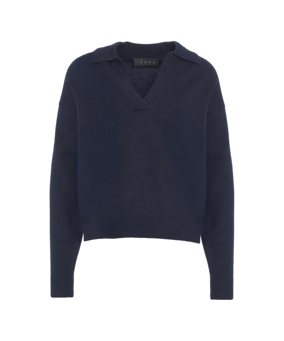 Kaos Polo Collar Sweater