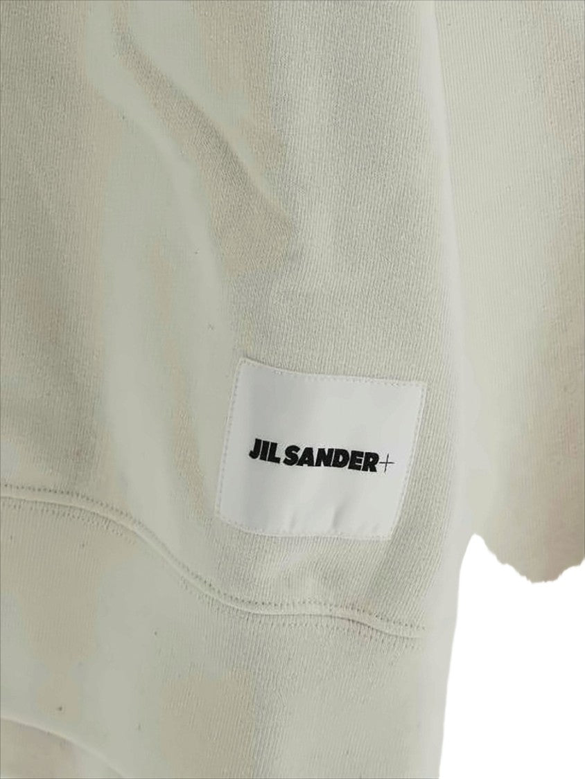 Jil Sander Relaxed Fit Cotton Hoodie With Drawstring