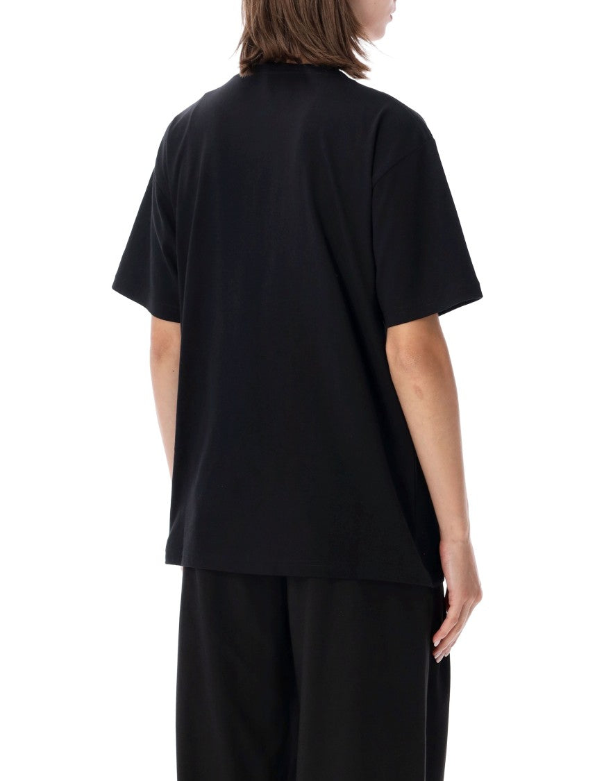 Valentino Garavani Short-Sleeve Black T-Shirt With Bold Red Panther Graphic