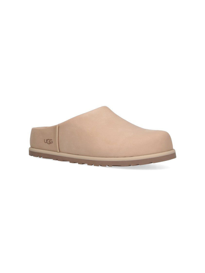Ugg Beige Rounded Toe Slip-On Sandals