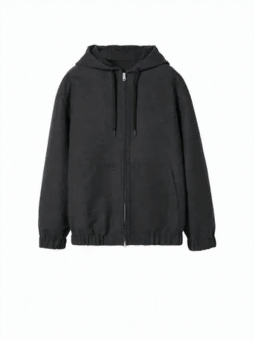 Gucci Charcoal Wool Jacket With Zipper