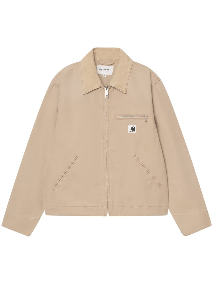 Carhartt Wip Boxy Cropped Jacket With Adjustable Snap Buttons