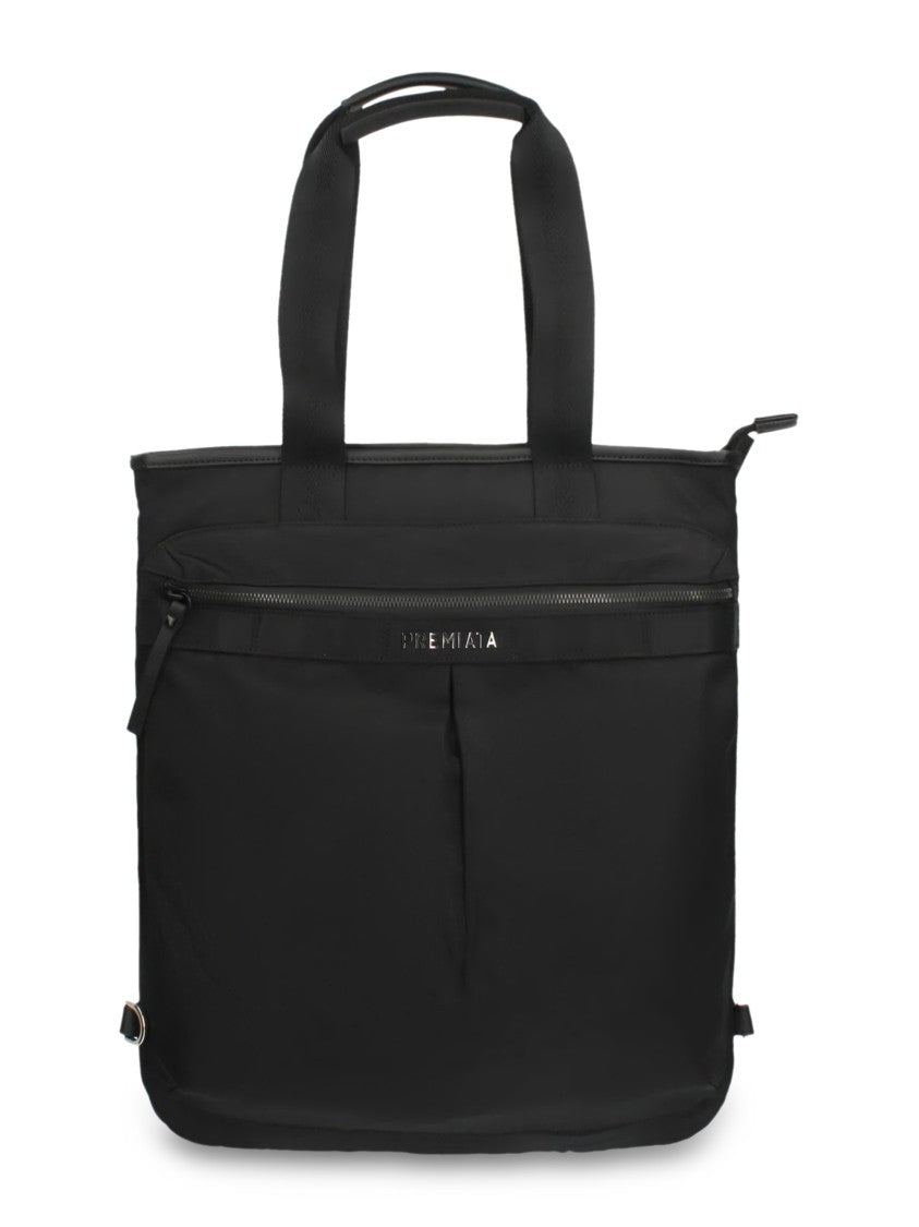 Premiata Rectangular Black Tote Bag