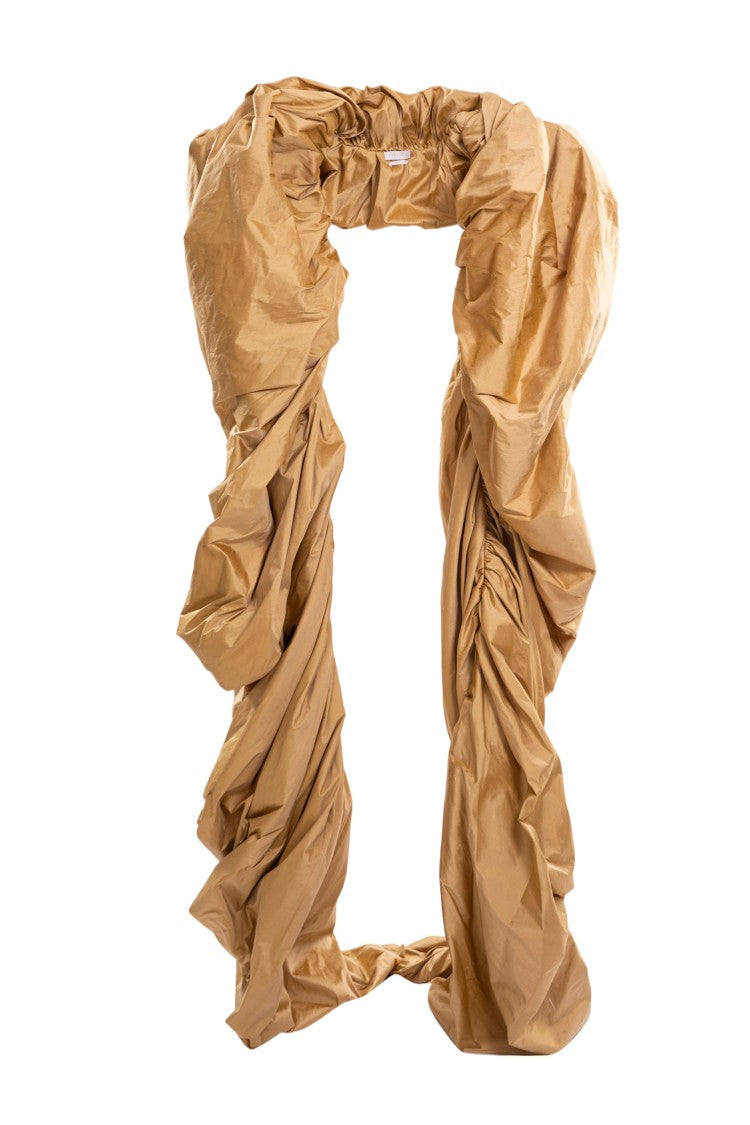 Saiid Kobeisy Gold Taffeta Cape