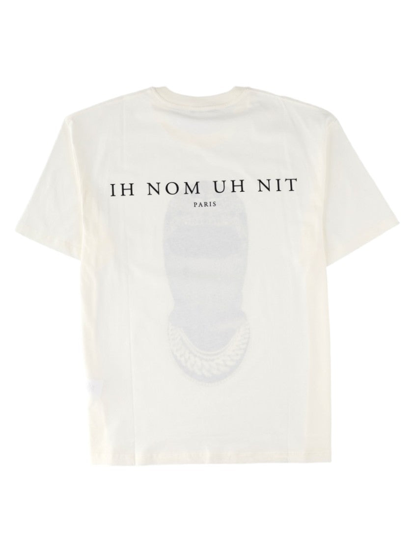 Ih Nom Uh Nit White Graphic Print Crew Neck Short-Sleeve T-Shirt