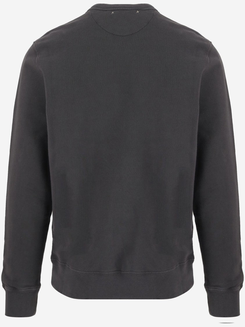 Golden Goose Cotton Crew Neck Logo Sweatshirt