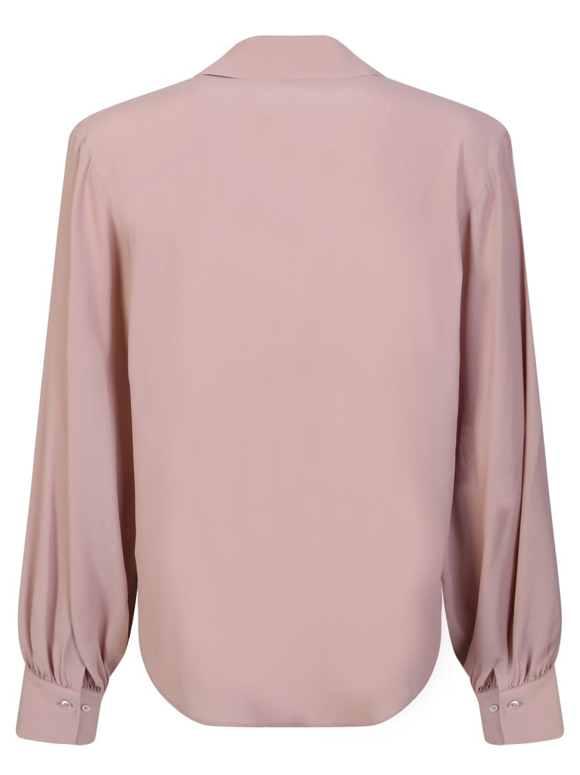 Blanca Vita Silk Blend Nude Blouse