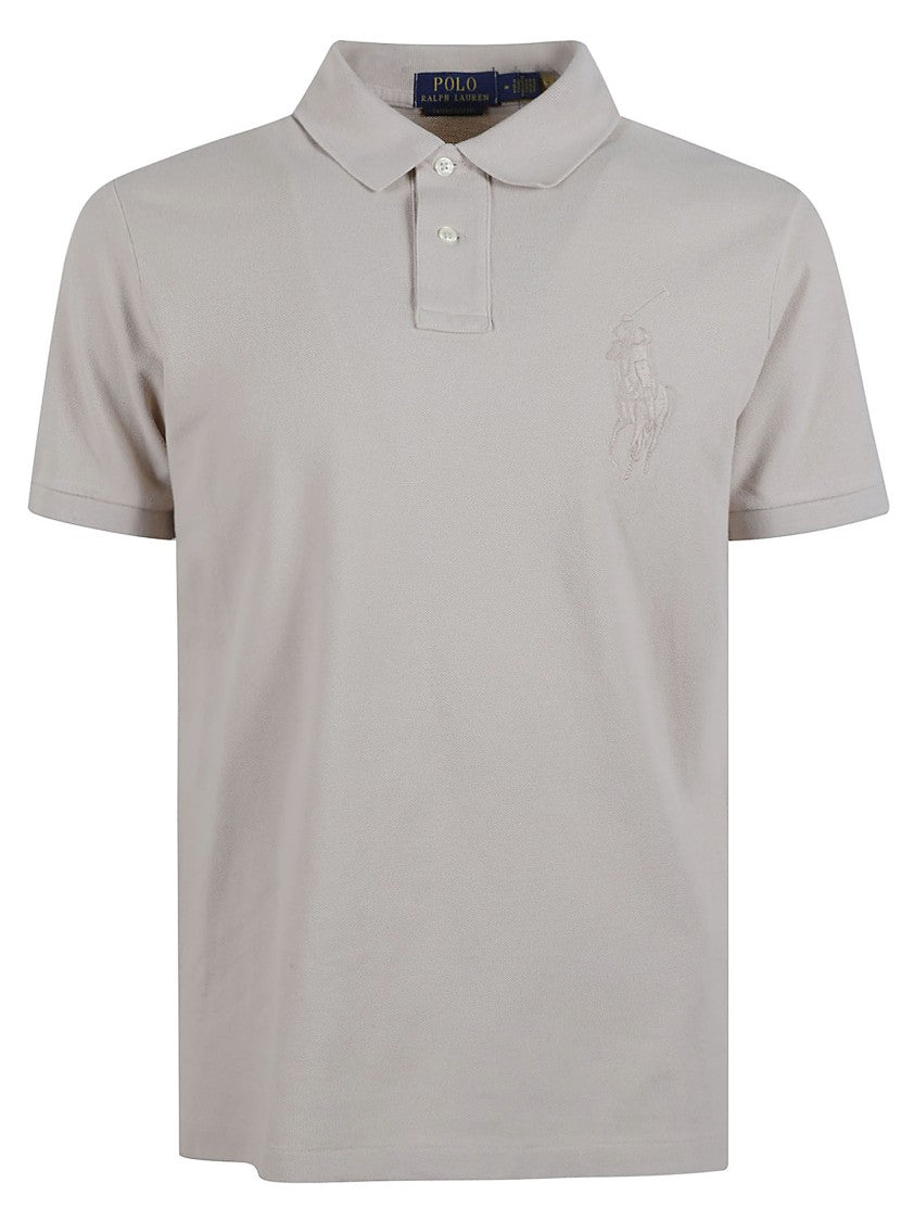 Polo Ralph Lauren Stoneware Gray Cotton Piqué Polo Shirt