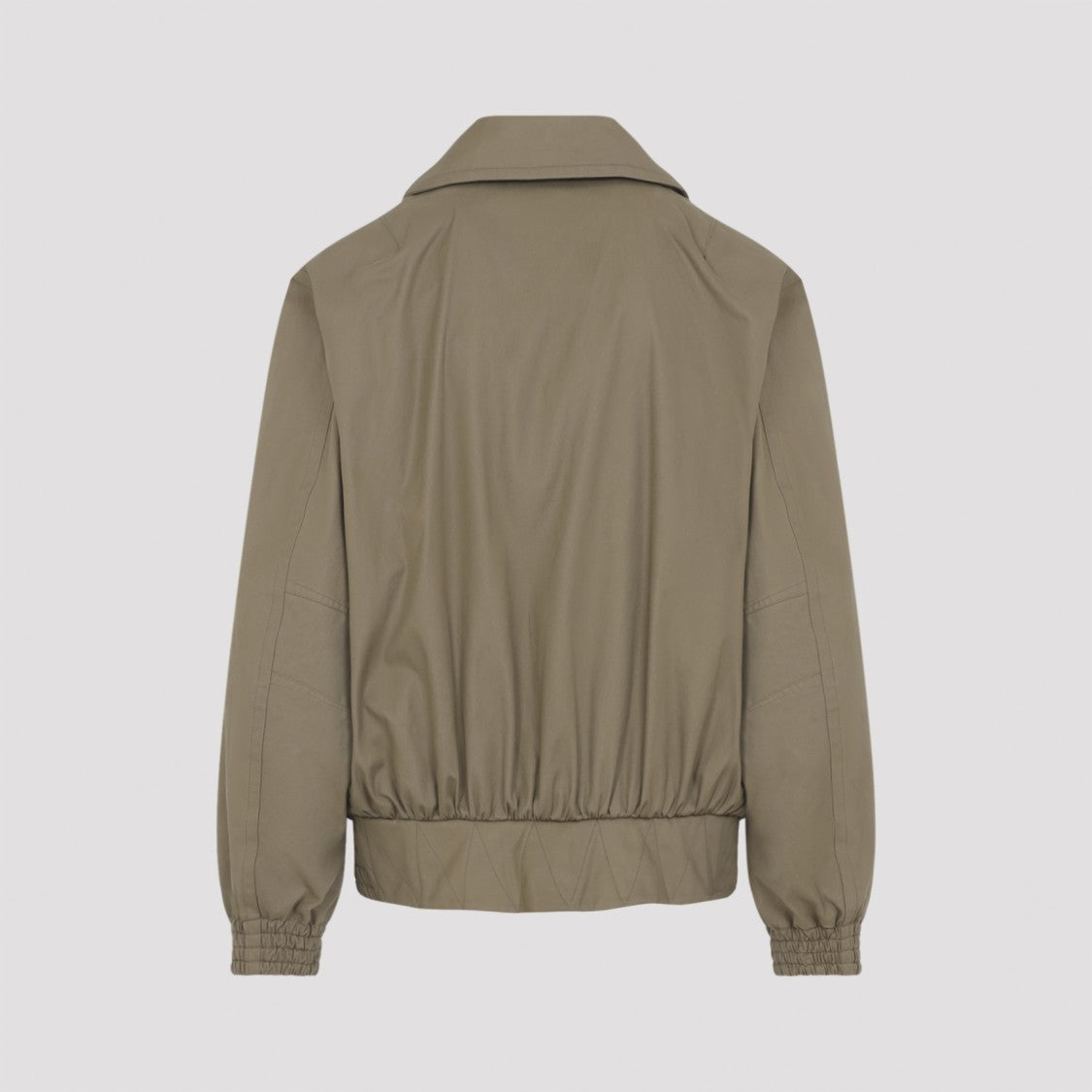 Dries Van Noten Asymmetrical Collar Cotton Jacket With Quilted Details