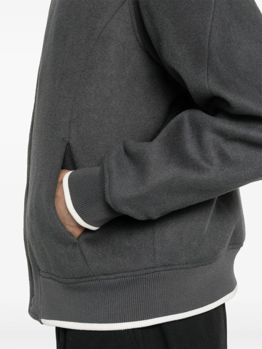 Axel Arigato Anthracite Grey Typo Varsity Jacket