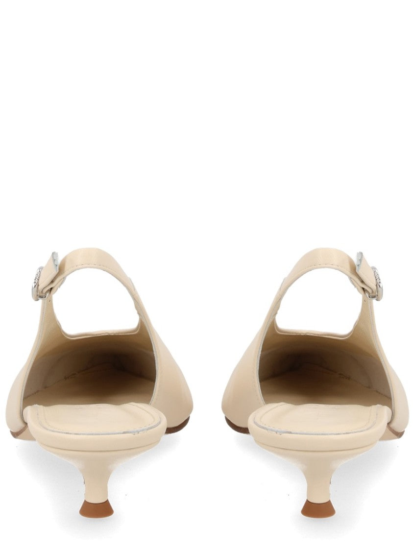 Aeydē Slingback Pointed Toe Kitten Pumps