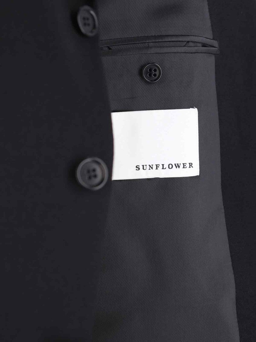 Sunflower Show Single-Breasted Blazer – Black