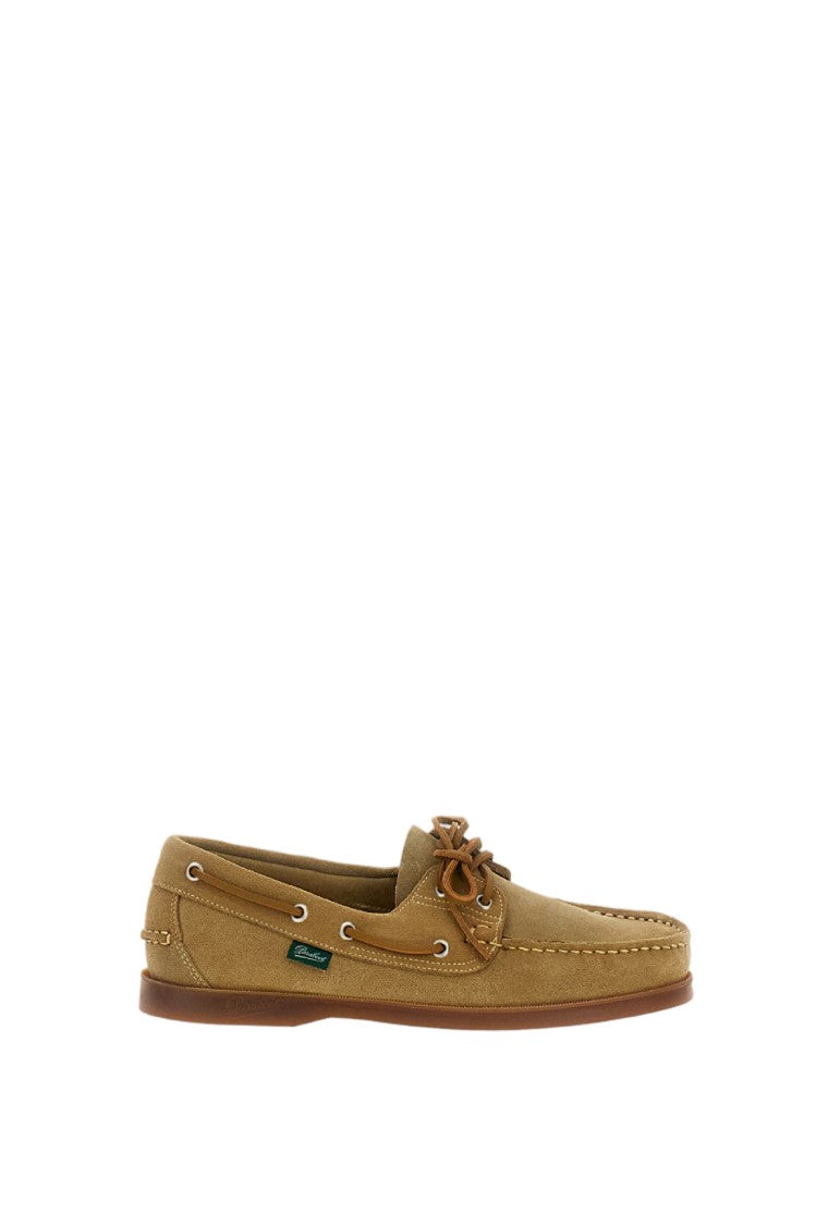 Paraboot Beige Barth Suede Loafers