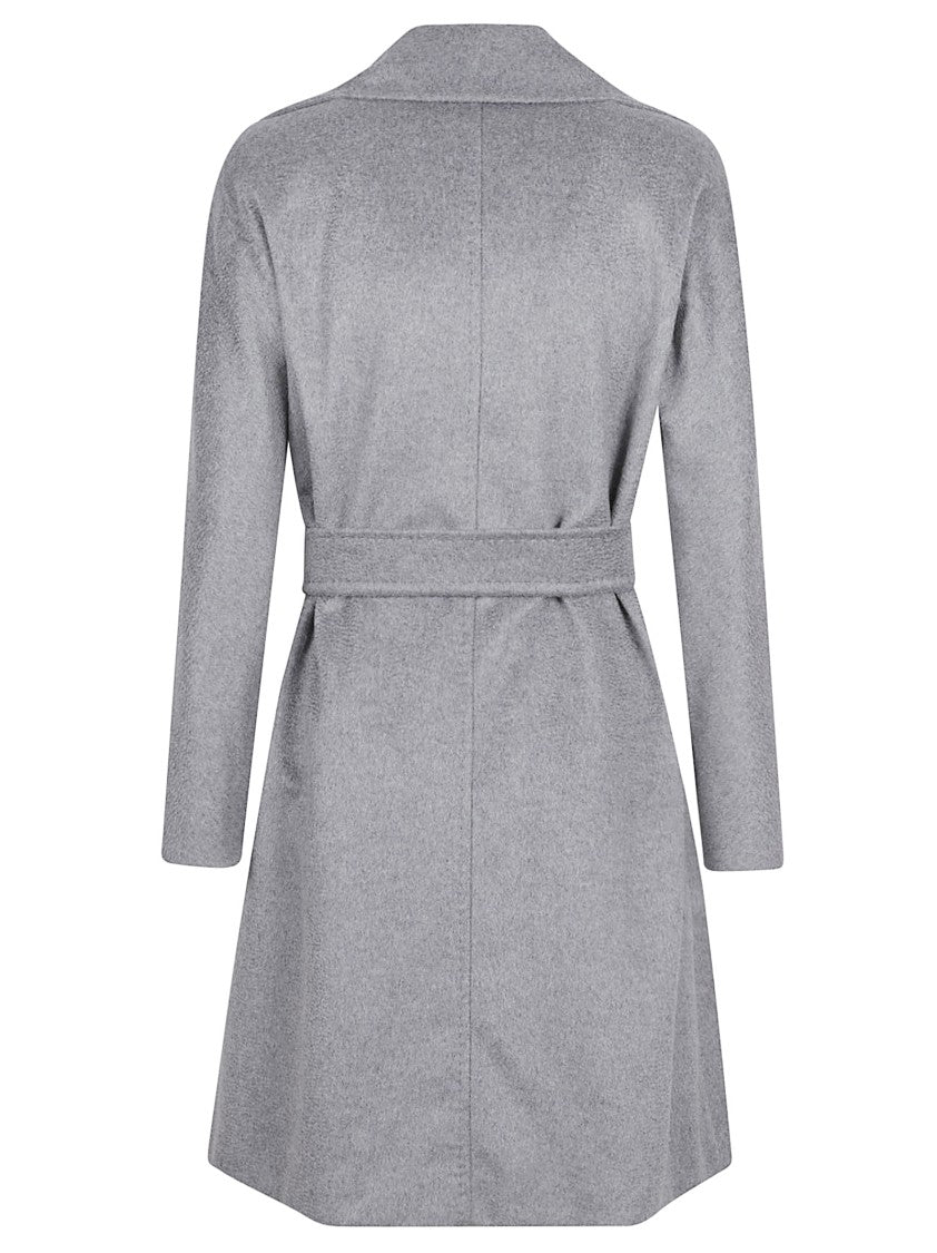Max Mara Tailored Grey Virgin Wool Coat