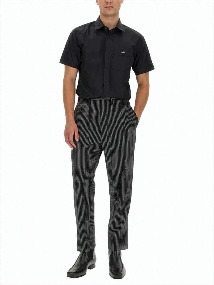 Vivienne Westwood Short-Sleeved Tailored Shirt With Classic Collar