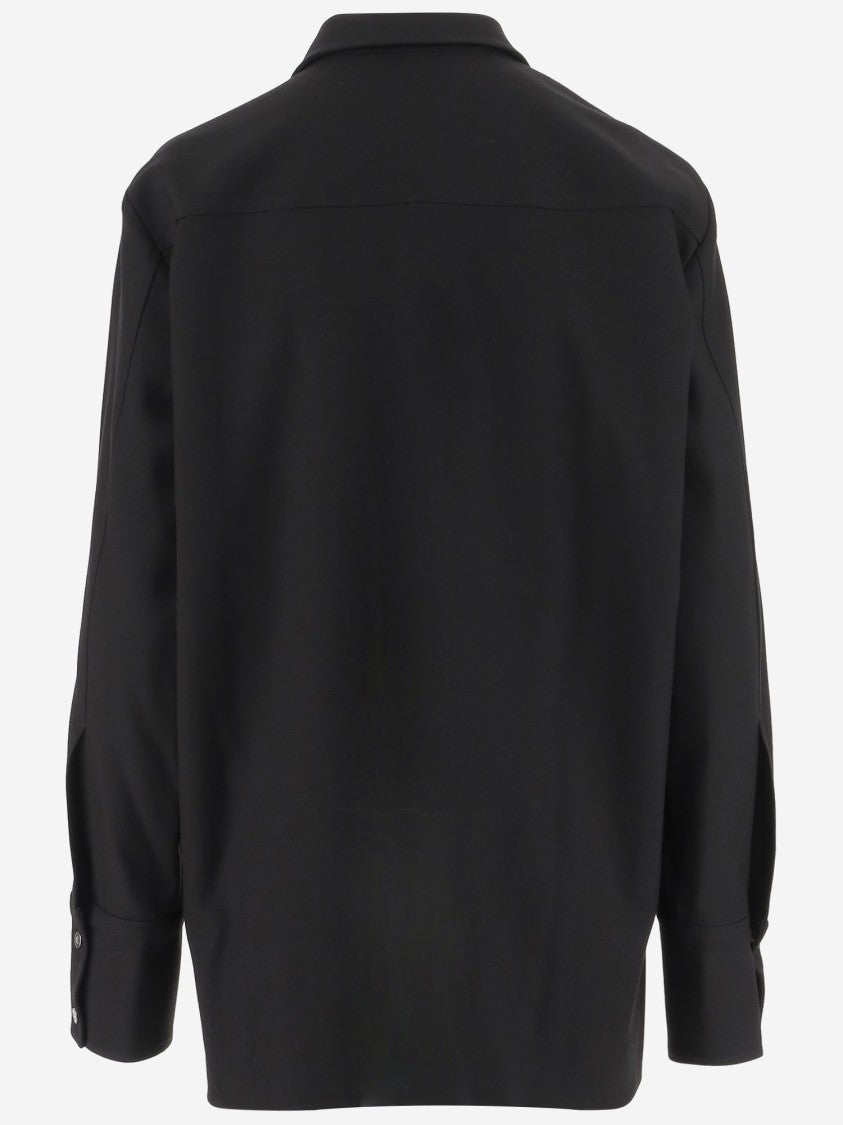 Jil Sander Wool Double-Breasted Shirt