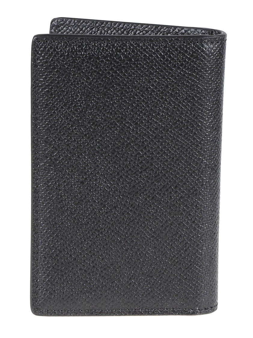 Dolce & Gabbana Textured Bifold Wallet With Pebbled Leather Finish