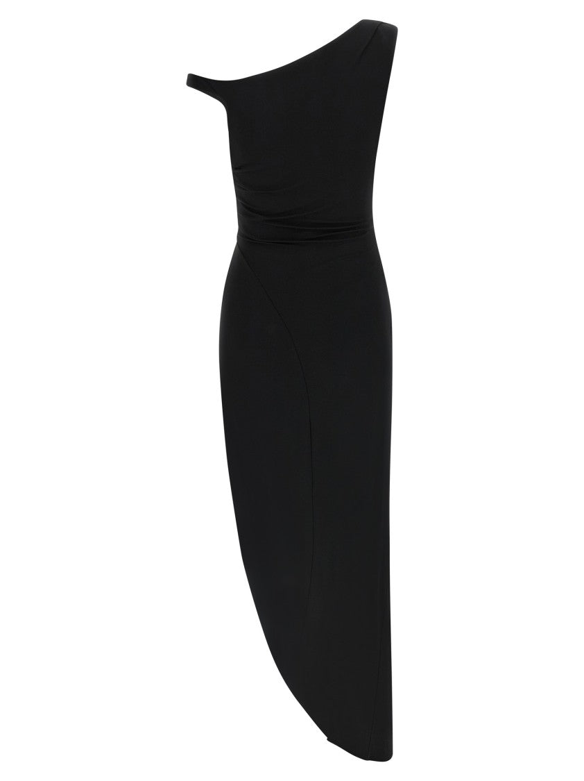 Elisabetta Franchi Jewel Shoulder Dress