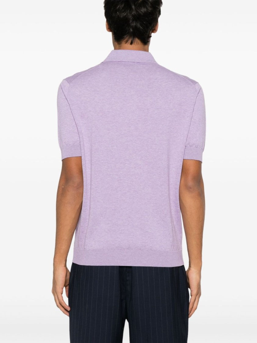 Lardini Relaxed Fit Lilac Polo Shirt