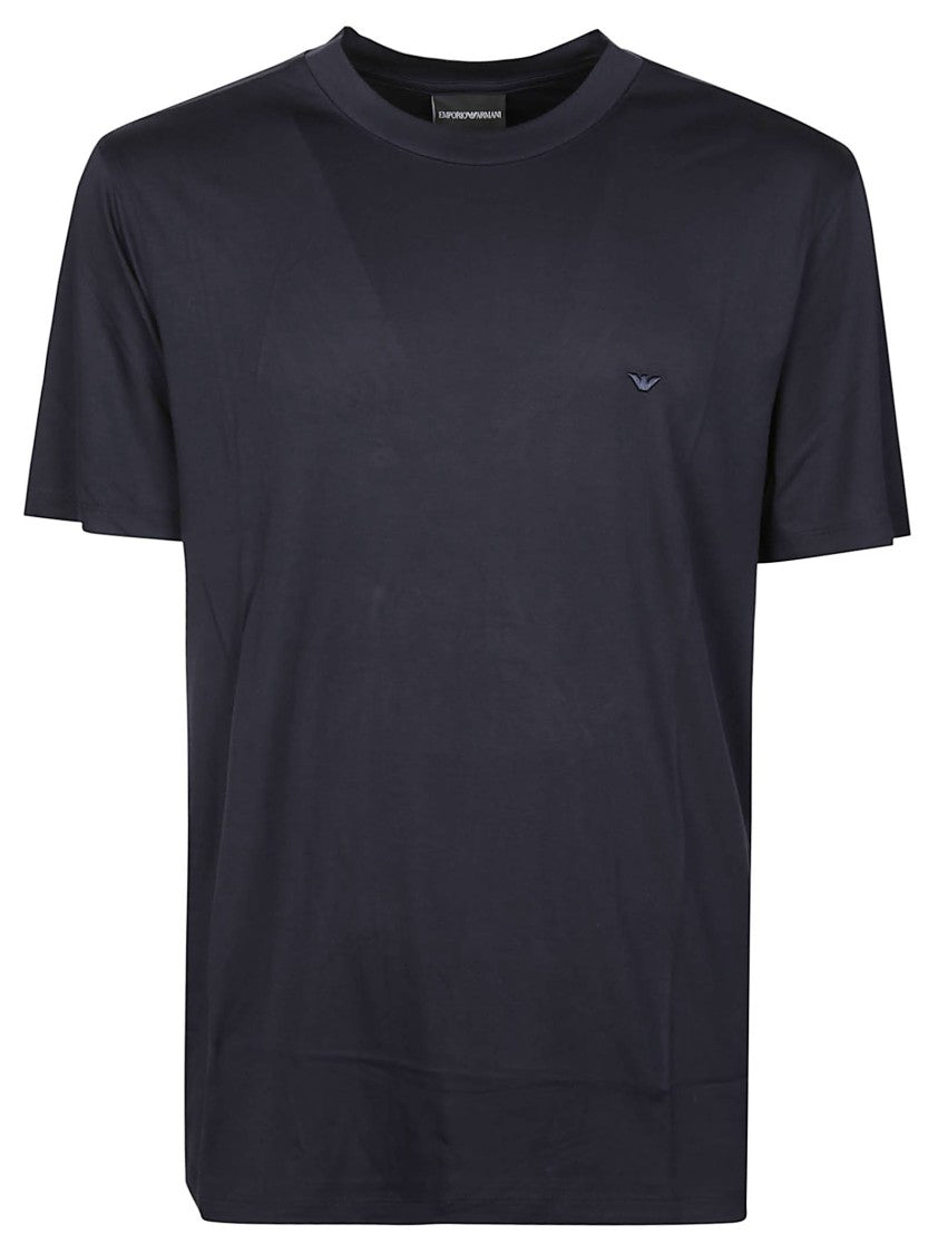 Emporio Armani Black Slim-Fit Modal-Blend T-Shirt