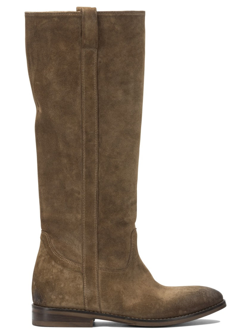 Strategia Suede Leather Ankle Boots