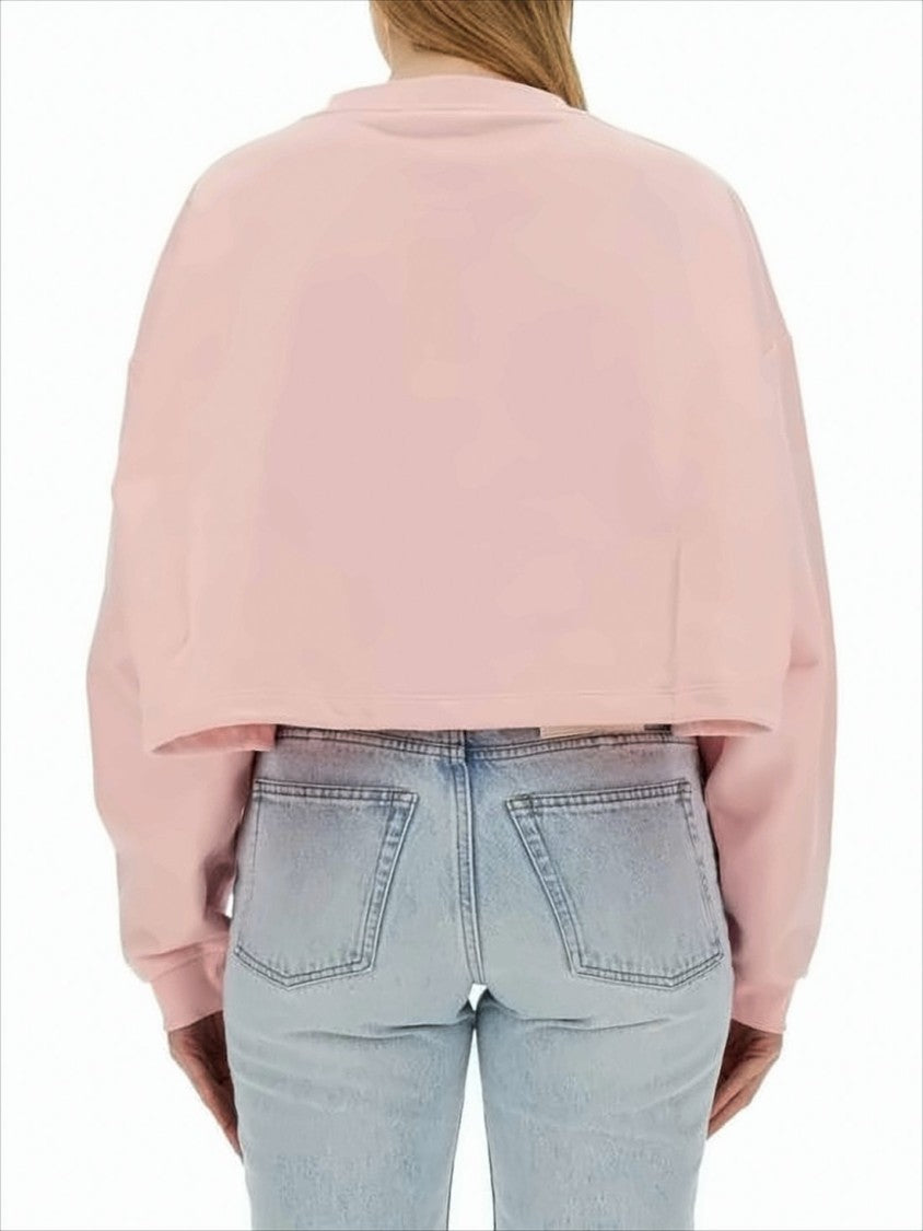 Marni Cropped Long-Sleeve Top With Embroidered Design