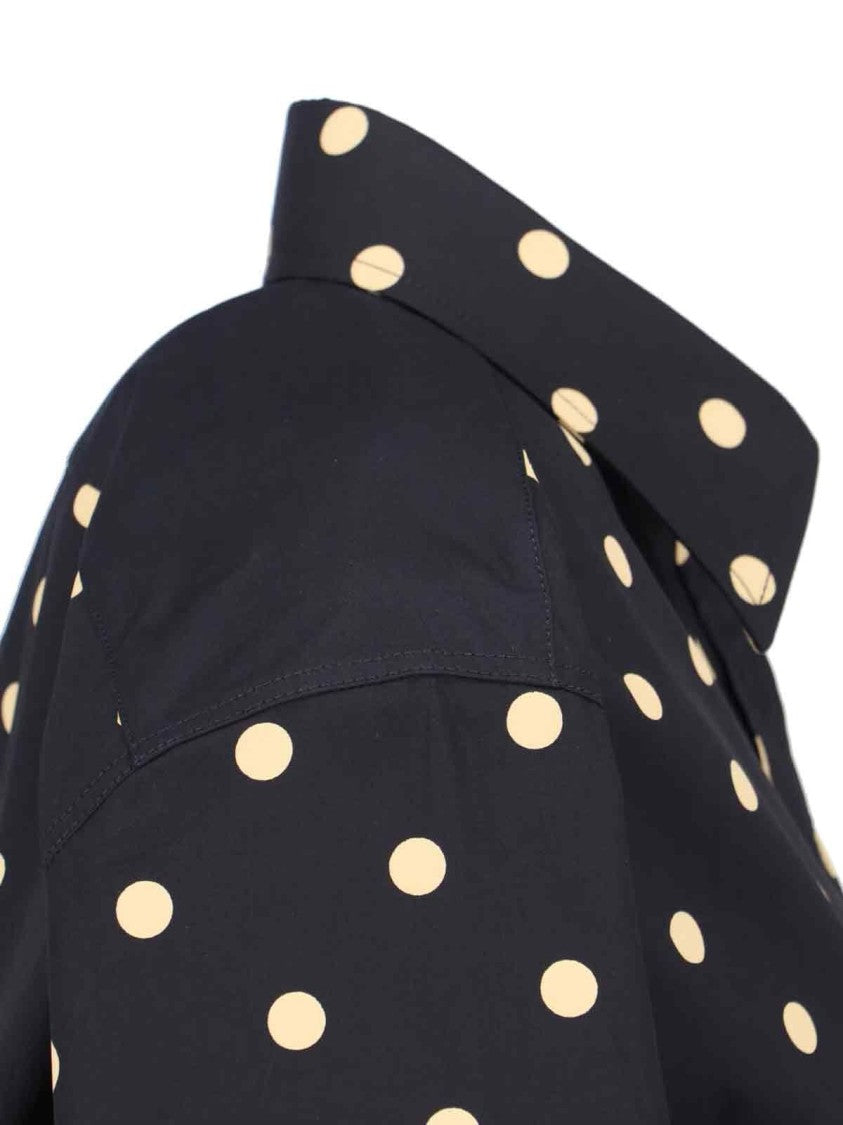 Moschino Polka-Dot Shirt – Black & Beige