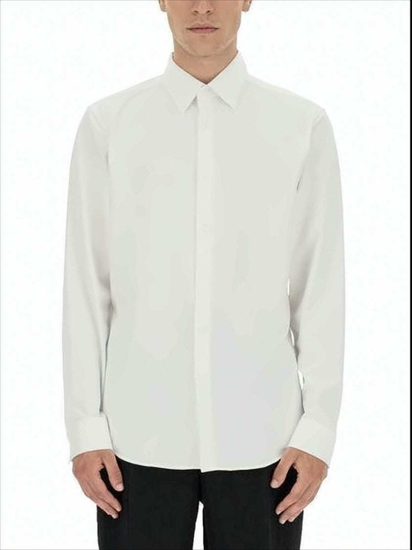 Theory Long-Sleeve White Shirt With Classic Collar