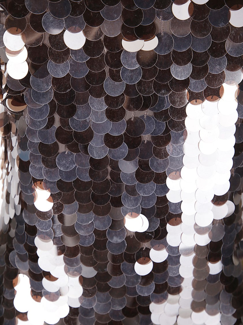 P.A.R.O.S.H. Open Back Tank Top With Sequined Front