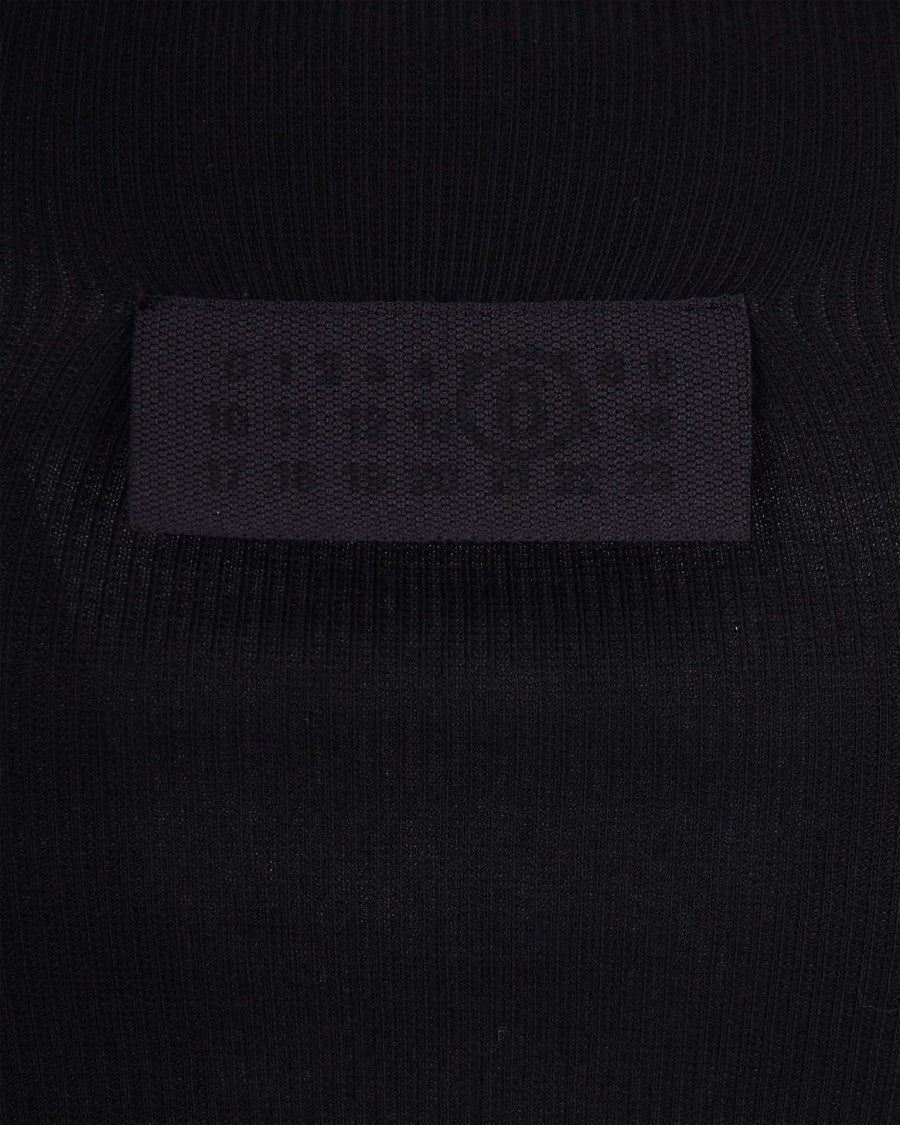 Mm6 By Maison Margiela Fitted Ribbed Jersey Tank Top
