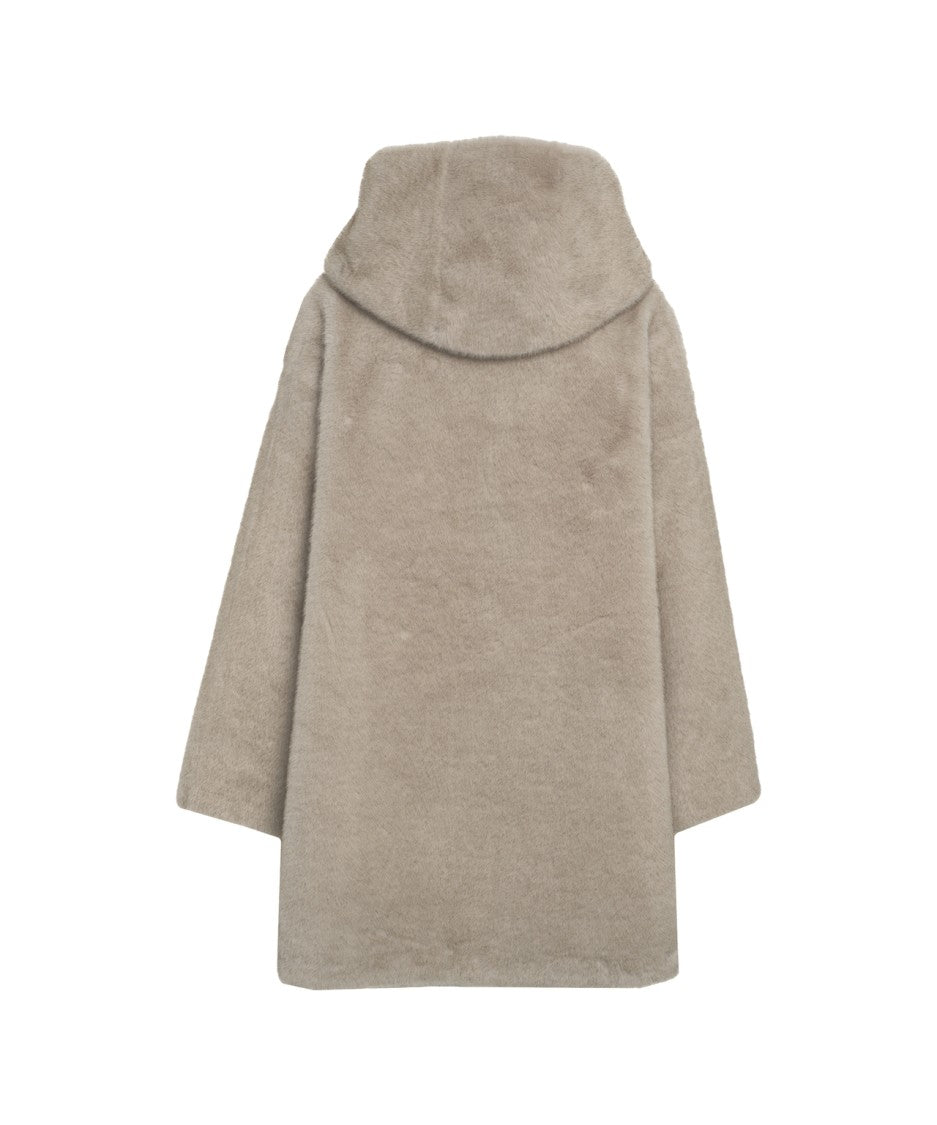 Bully Oversized Synthetic Fur Coat With Hood