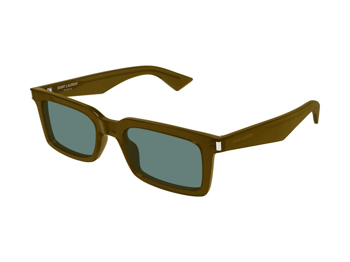 Saint Laurent Sl 860 Metallic Accent Acetate Square Sunglasses