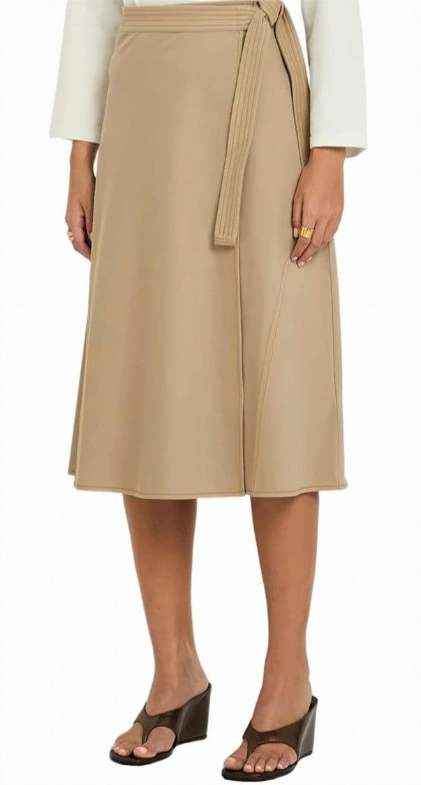 Max Mara Mmlrane Flared Skirt With Elasticated Waist