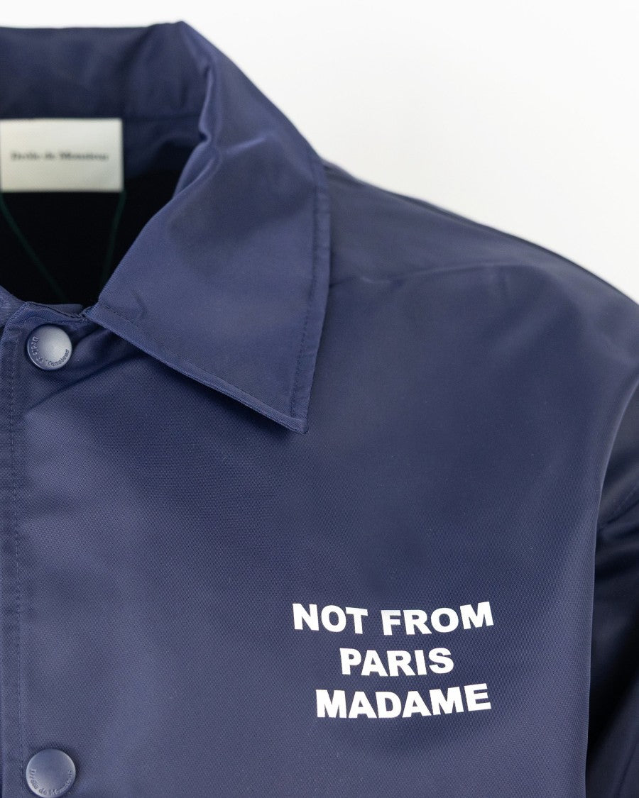 Drôle De Monsieur Slogan Blue Jacket