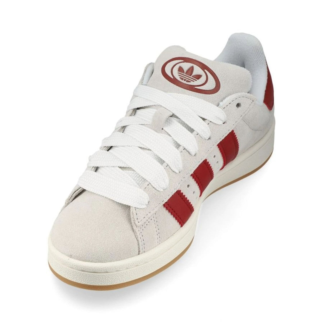 Adidas Low-Top Suede Sneakers With Iconic Red Stripes