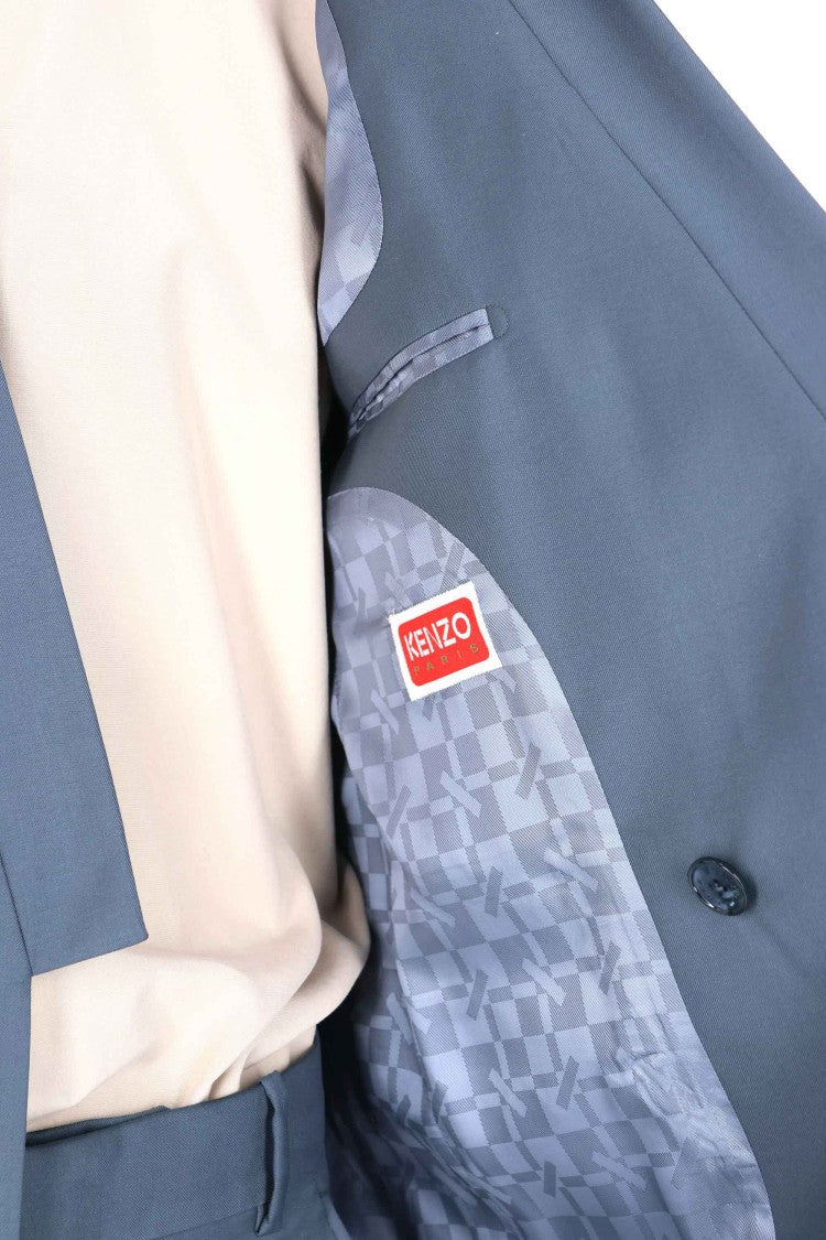 Kenzo Tailored Kimono Double-Breasted Virgin Wool Jacket