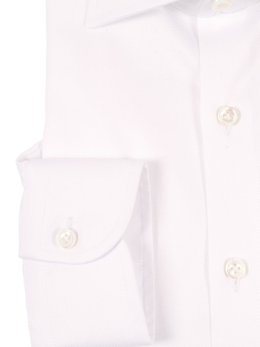 Sonrisa White Pointed Collar Casual Shirt