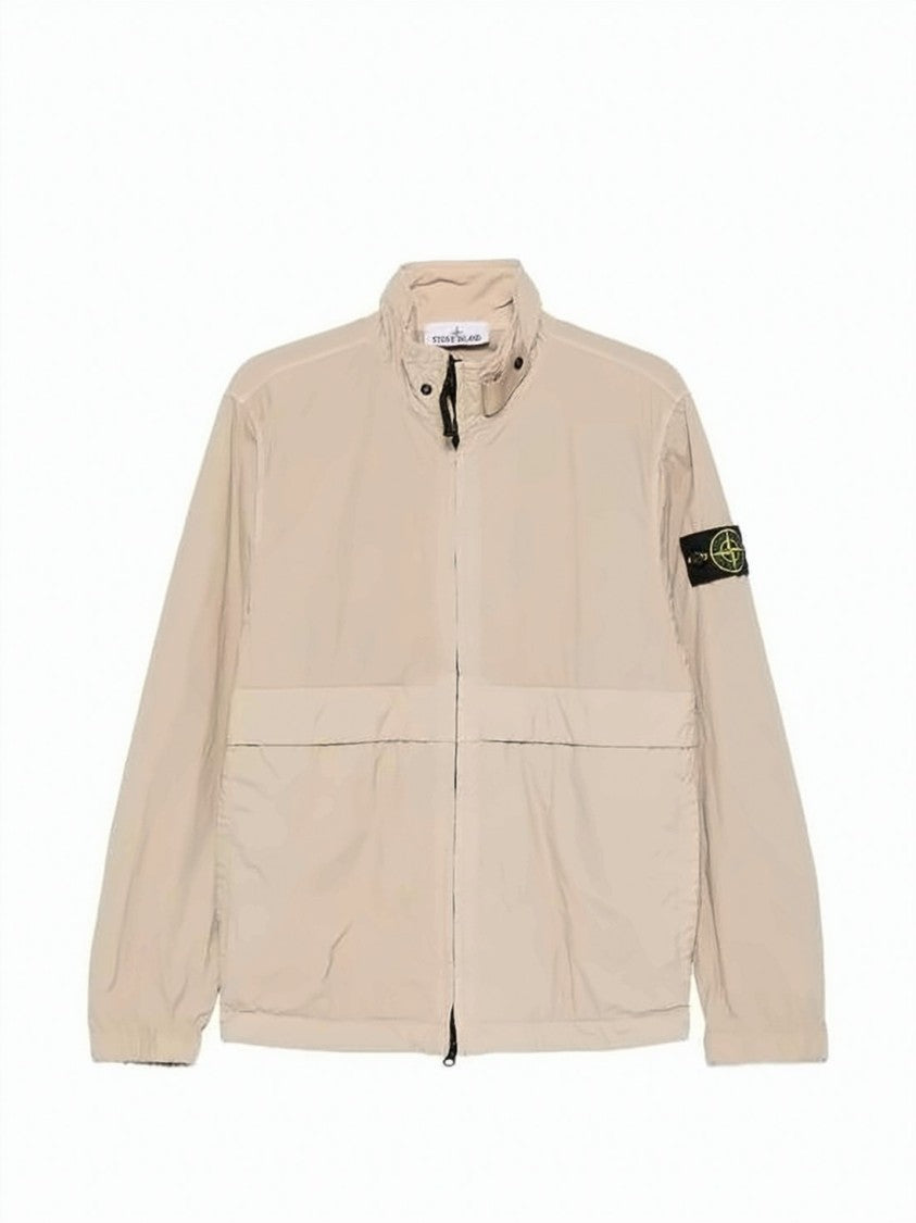 Stone Island Nylon Smarilia-Tc Stand Collar Jacket With Snap Button Closure