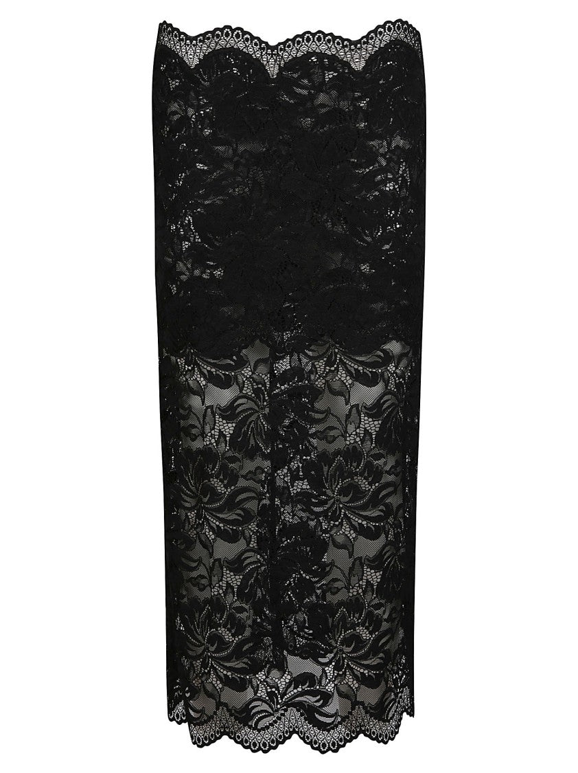 Rabanne Long Skirt Black Polyamide Maxi Skirt