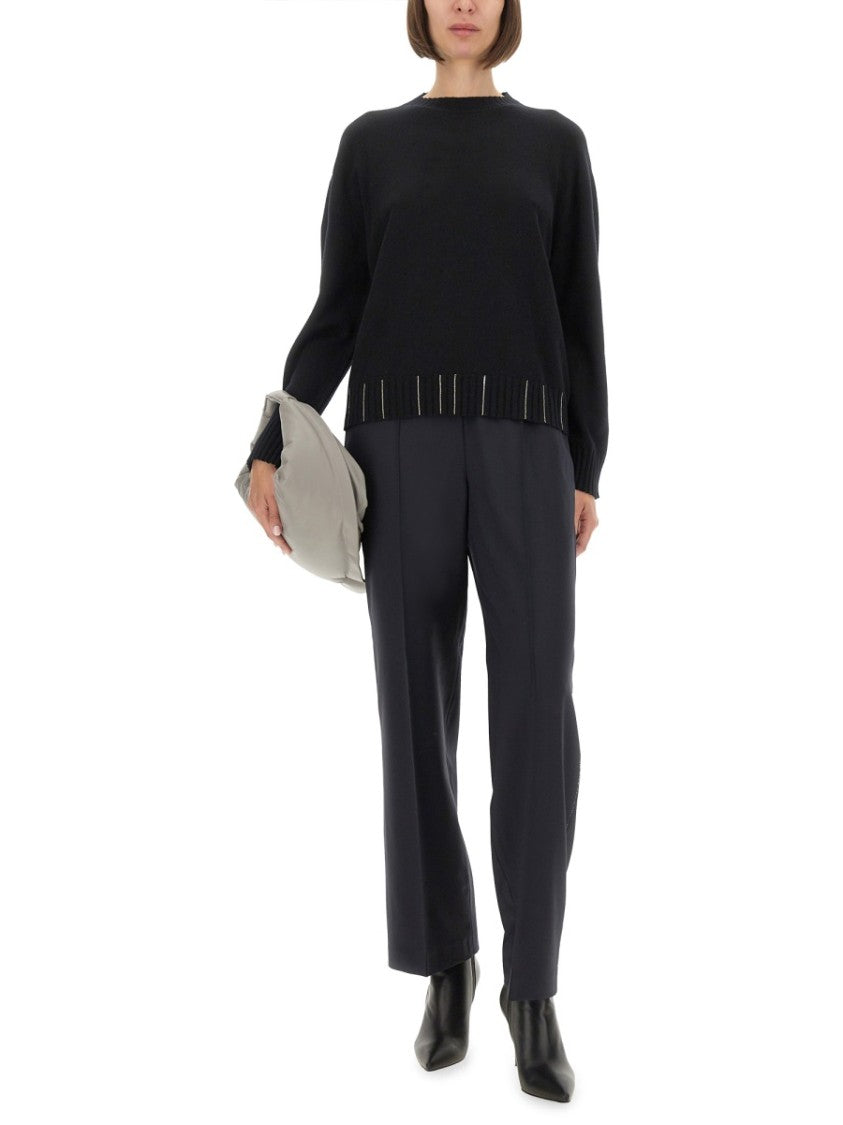 Fabiana Filippi Straight Leg Pants With Refined Silhouette