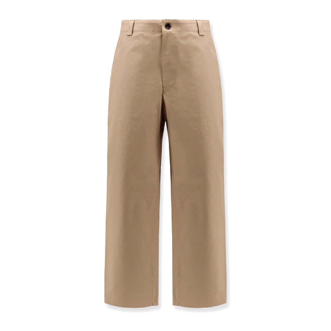 Gucci Straight Leg Cotton Pants With Button Closure