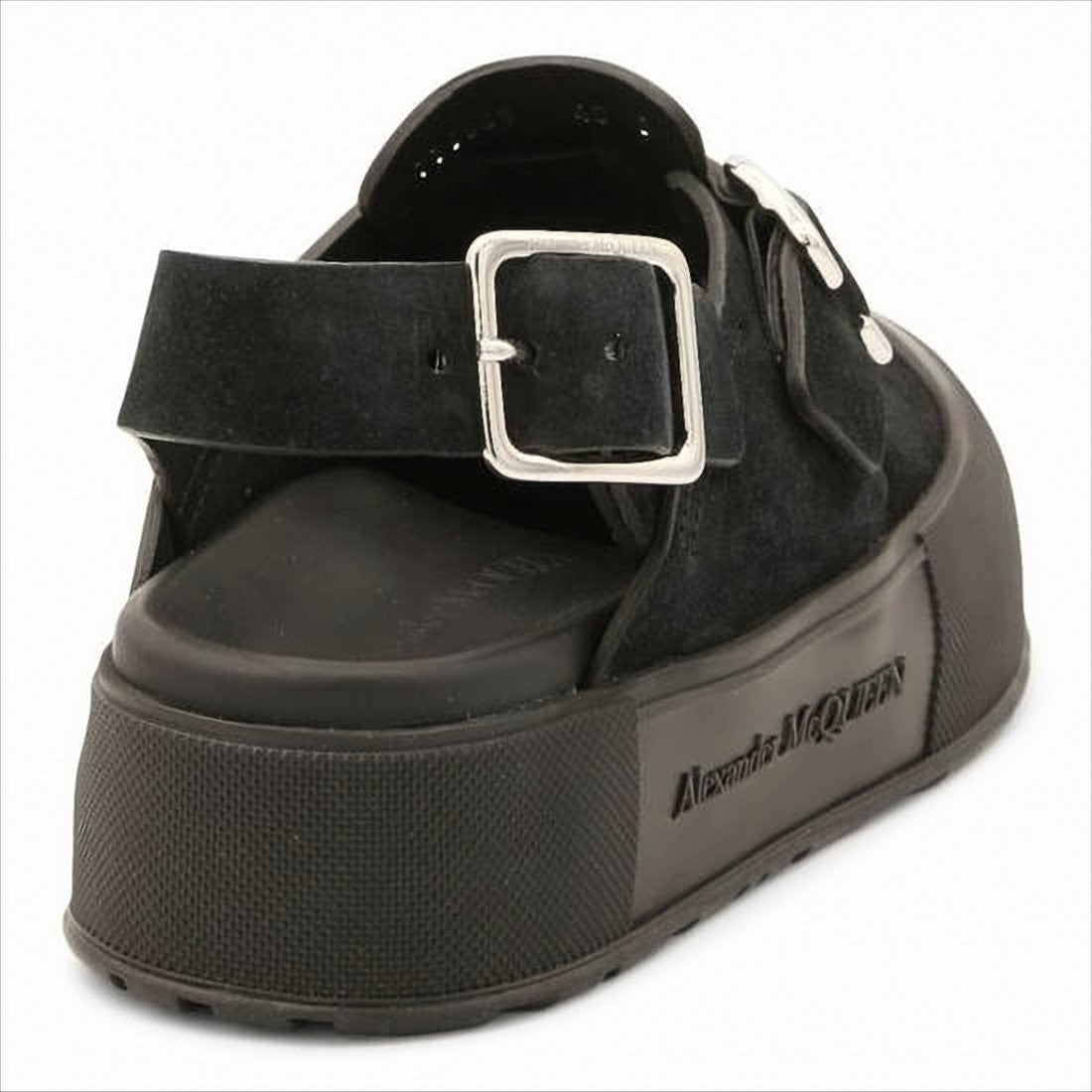 Alexander Mcqueen Platform Sandals With Silver Buckles