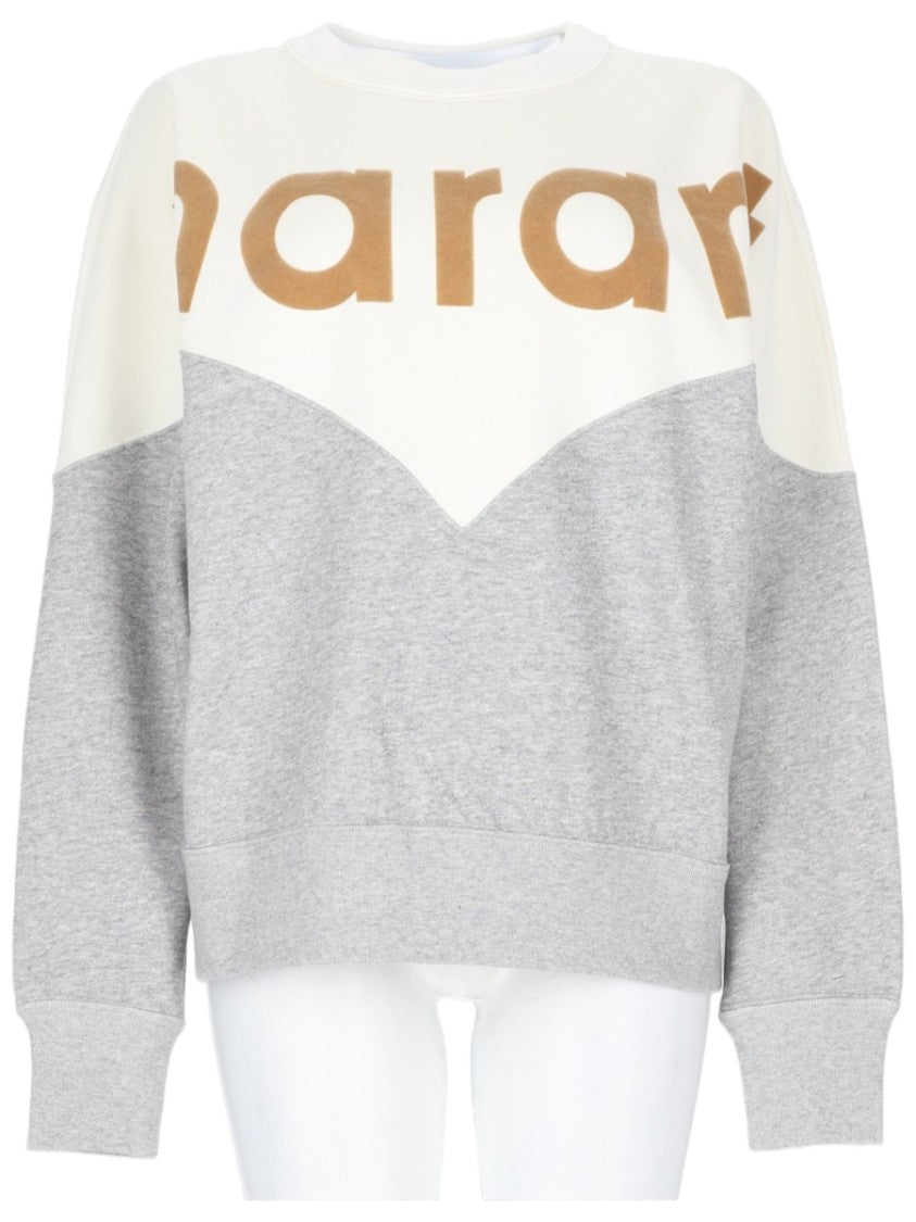 Isabel Marant Étoile Houston Color-Block Casual Cotton-Blend Sweatshirt