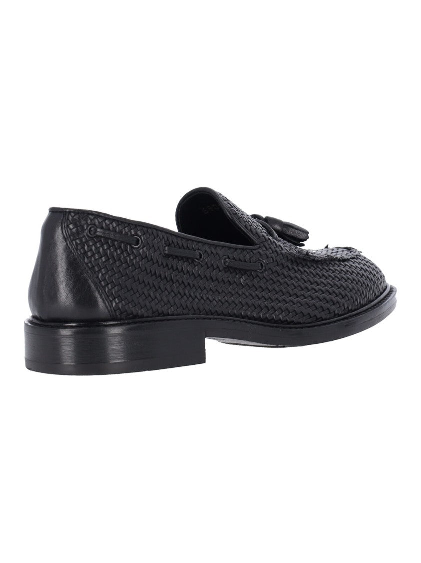 Alexander Hotto Braided Tassel Loafers – Black