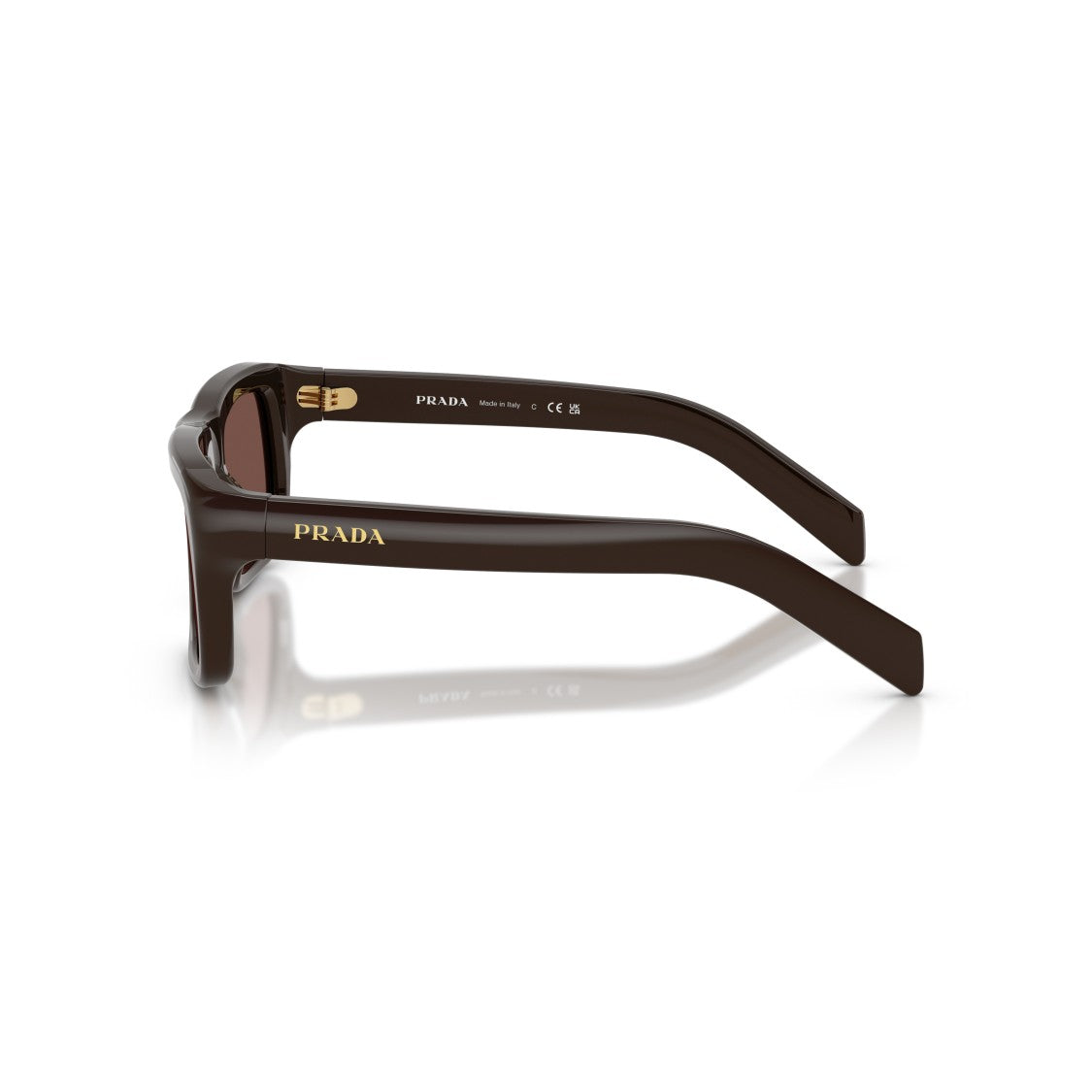 Prada 0Pr D11s Bold Rectangular Frame Acetate Sunglasses