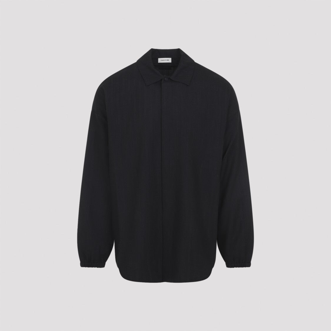 Fear Of God Black Virgin Wool Shirt With Classic Collar