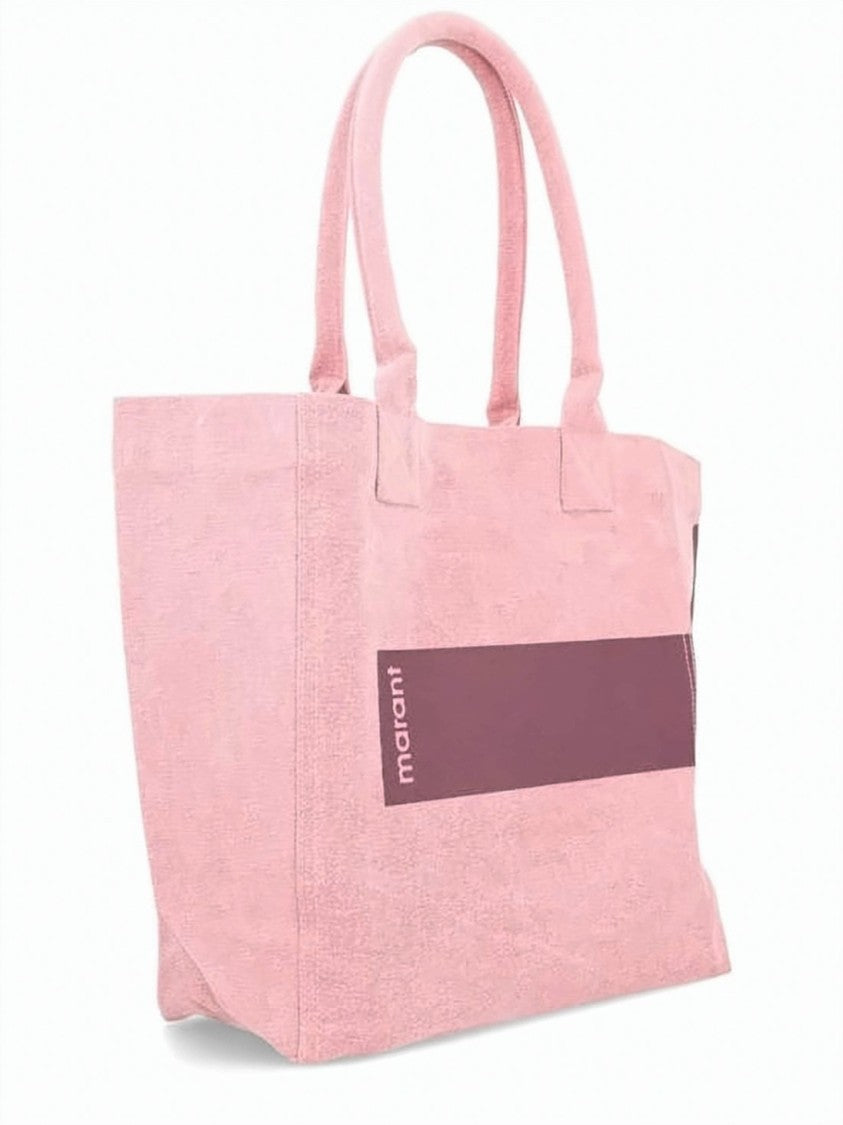 Isabel Marant Light Pink Geometric Print Shoulder Bag