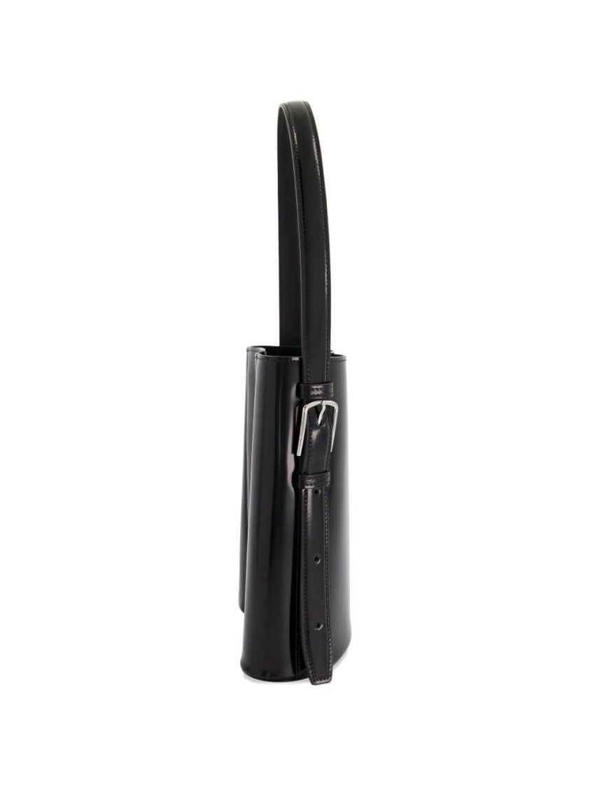 Coperni Black Cylindrical Side Strap Buckle Bag